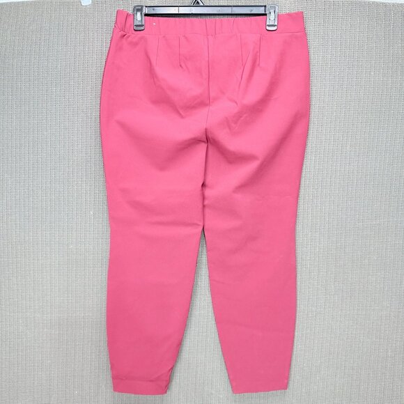 Lane Bryant Womens Size 16 Pink Ankle Pants Nylon/Spandex Stretch - Picture 2 of 9
